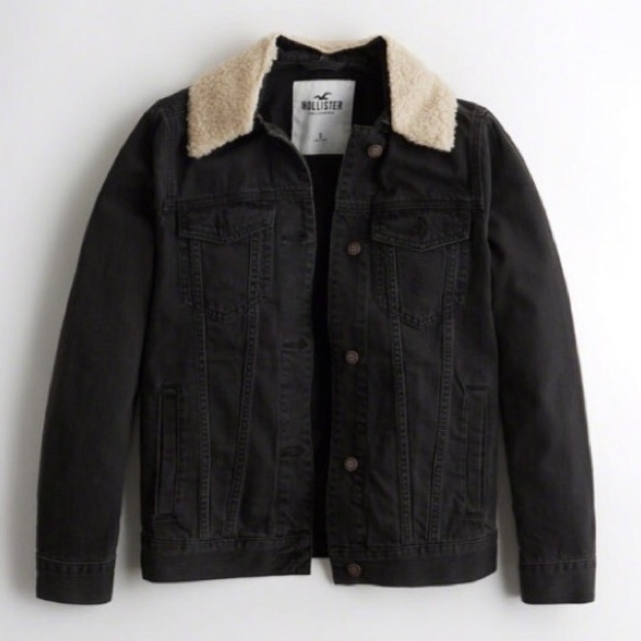 Hollister Black Trucker Jacket - Picture 1 of 3